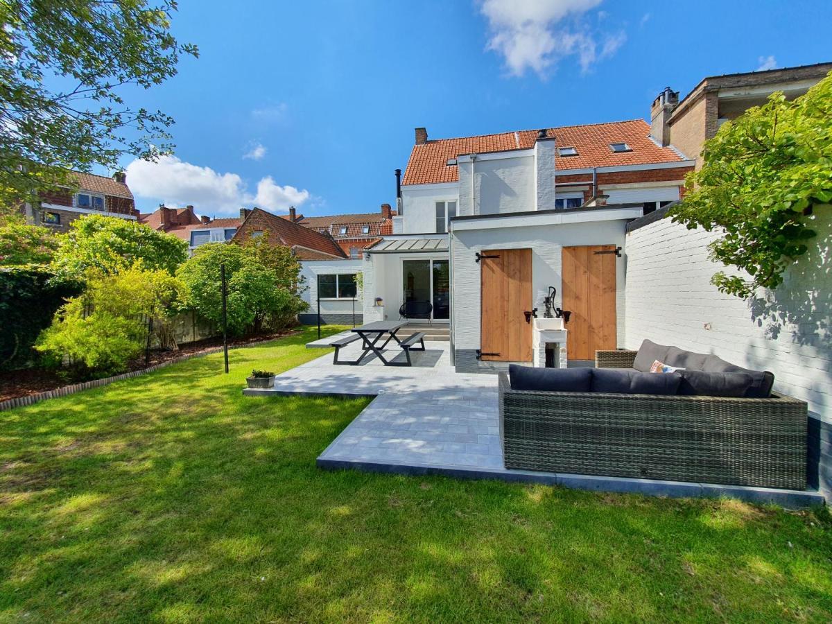 Villa Trendy, Authentieke Woning Met Groot Terras En Tuin à Bruges Extérieur photo